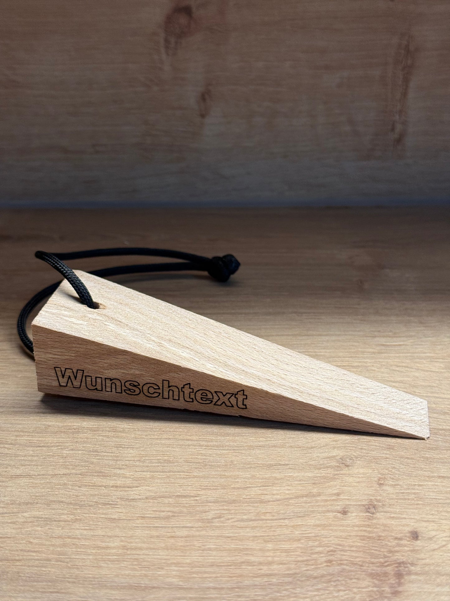 3D Holzkeil mit Wunschgravur